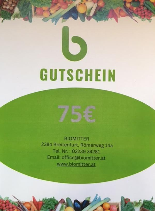 Produktfoto zu Biomitter GUTSCHEIN € 75,-